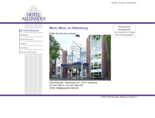 Tablet Screenshot of alexander-hotel.info